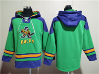 Personalized Men’s Anaheim Ducks Blank Green Ageless Must-Have Lace-Up Pullover Hoodie