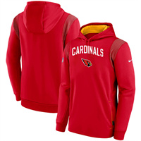 Personalized Men’s Arizona Cardinals Red On The Ball Pullover Hoodie