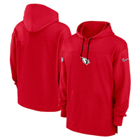 Personalized Men’s Arizona Cardinals Red Performance Pullover Hoodie