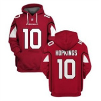 Personalized Men’s Arizona Cardinals #10 DeAndre Hopkins Red 2021 Pullover Hoodie