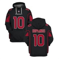 Personalized Men’s Arizona Cardinals #10 DeAndre Hopkins Black 2021 Pullover Hoodie