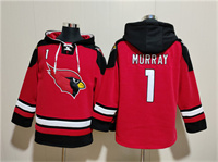 Personalized Men’s Arizona Cardinals #1 Kyler Murray Red Ageless Must-Have Lace-Up Pullover Hoodie