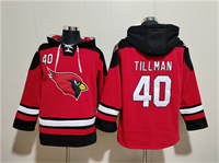 Personalized Men’s Arizona Cardinals #40 Pat Tillman Red Ageless Must-Have Lace-Up Pullover Hoodie