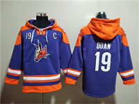 Personalized Men’s Arizona Coyotes #19 Shane Doan Purple Ageless Must-Have Lace-Up Pullover Hoodie
