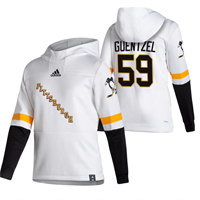 Personalized Pittsburgh Penguins #59 Jake Guentzel Reverse Retro Pullover Hoodie White