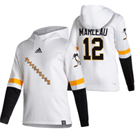 Personalized Pittsburgh Penguins #12 Patrick Marleau Reverse Retro Pullover Hoodie White