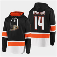 Personalized Men’s Anaheim Ducks #14 Adam Henrique Black Ageless Must-Have Lace-Up Pullover Hoodie