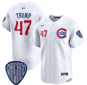 Personalized Men’s Chicago Cubs Blue Alternate Premier Limited baseball Jersey All Stitched White D.Trum #47