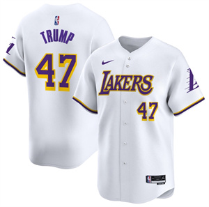 Personalized Men’s Los Angeles Lakers Association D.Trum #47 Baseball Jersey