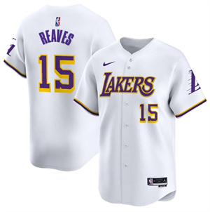 Personalized Men’s Los Angeles Lakers Association Austin Reaves #15 Baseball Jersey