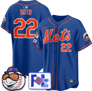 Personalized Men’s New York Mets 2025 Spring Training Jersey All Stitched Royal Juan Soto #22