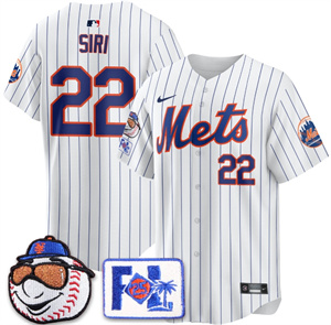 Personalized Men’s New York Mets 2025 Spring Training Jersey All Stitched White Jose Siri #22