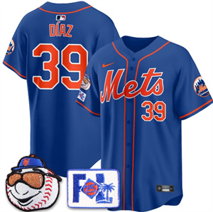 Personalized Men’s New York Mets 2025 Spring Training Jersey All Stitched Royal Edwin Diaz #39