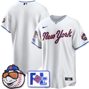 Personalized Men’s New York Mets Blue Road 2025 Spring Training Jersey All Stitched White Team