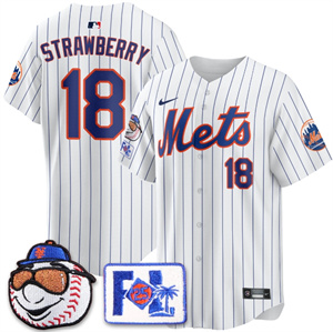 Personalized Men’s New York Mets 2025 Spring Training Jersey All Stitched White Darryl Strawberry #18