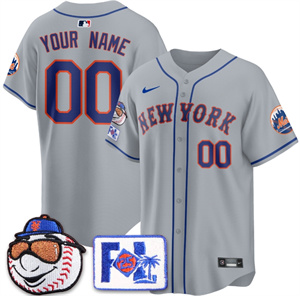 Personalized Custom GenderName New York Mets 2025 Spring Training BASEBALL Jersey All Stitched Gray