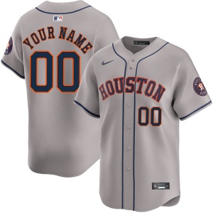 Personalized Custom Houston Astros 2025 City Connect Premier Limited Jersey All Stitched gray