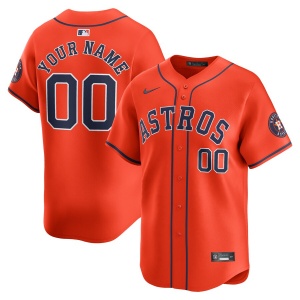 Personalized Custom NameNumber Houston Astros 2025 City Connect Premier Limited Jersey All Stitched Orange