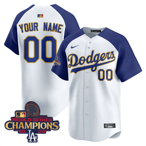 Personalized Custom Men’s Los Angeles Dodgers Gold 2025 Jersey All Stitched Alternate
