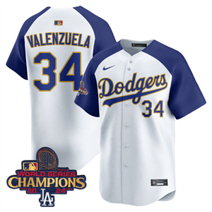 Personalized Los Angeles Dodgers Gold 2025 Alternate Fernando Valenzuela #34 Jersey All Stitched