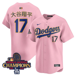Personalized Los Angeles Dodgers Gold 2025 Cherry Blossom Shohei Ohtani (Kanji) #17 Jersey All Stitched