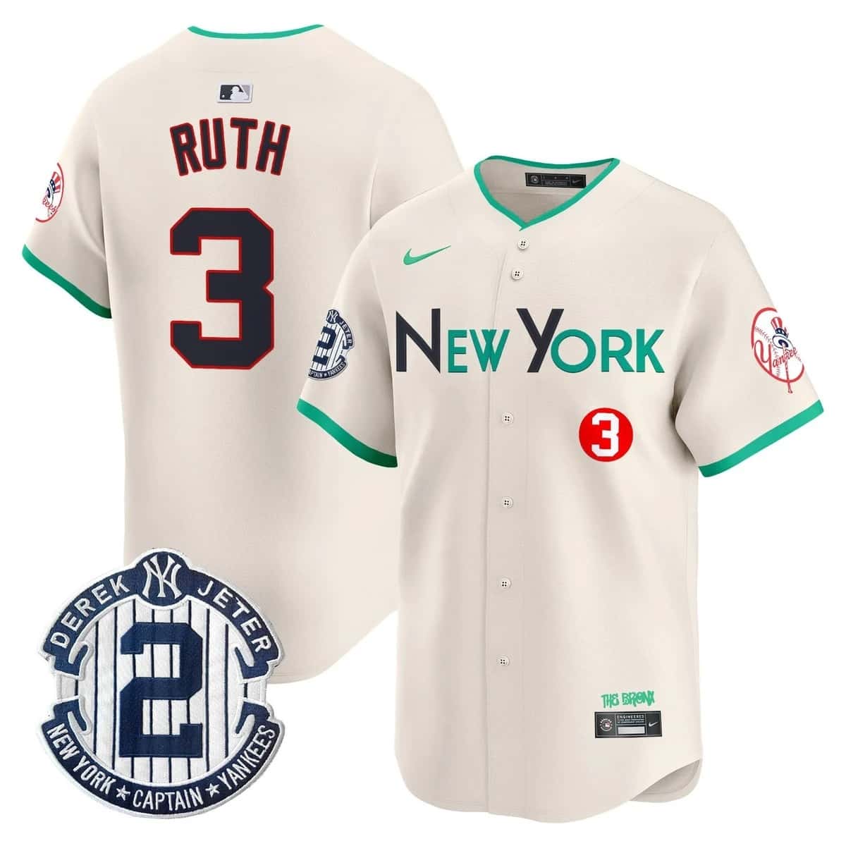Personalized Men’s New York Yankees City Connect Premier Limited Jersey All Stitched Babe Ruth #3