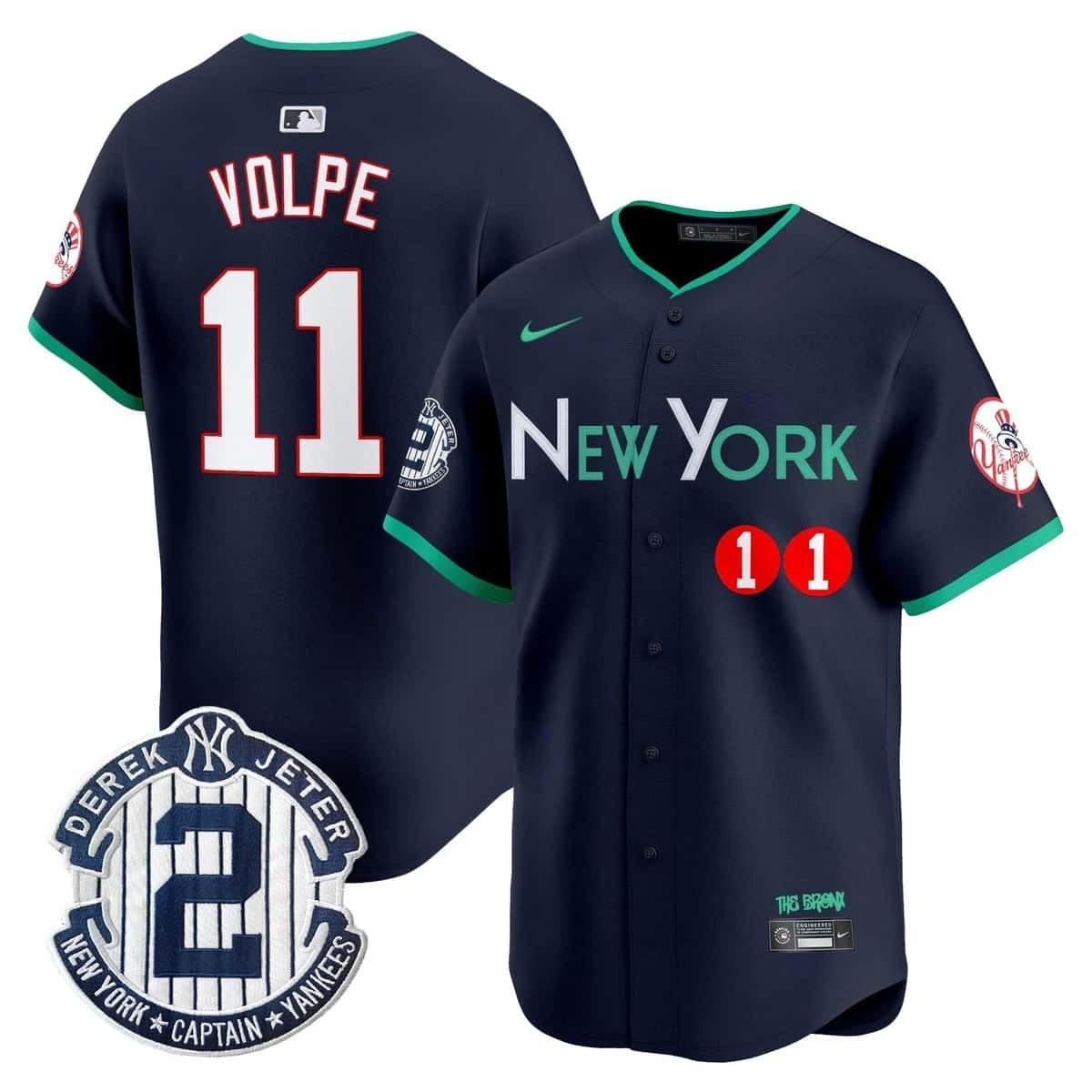Personalized Men’s New York Yankees City Connect Premier Limited Jersey All Stitched Anthony Volpe