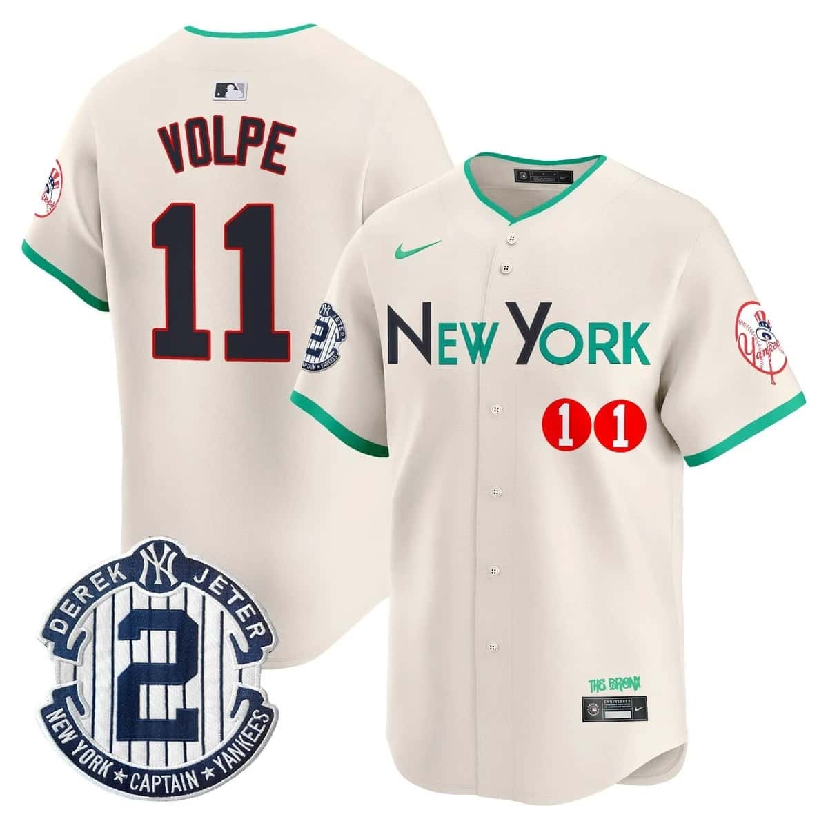 Personalized Men’s New York Yankees City Connect Premier Limited Jersey All Stitched Anthony Volpe #11