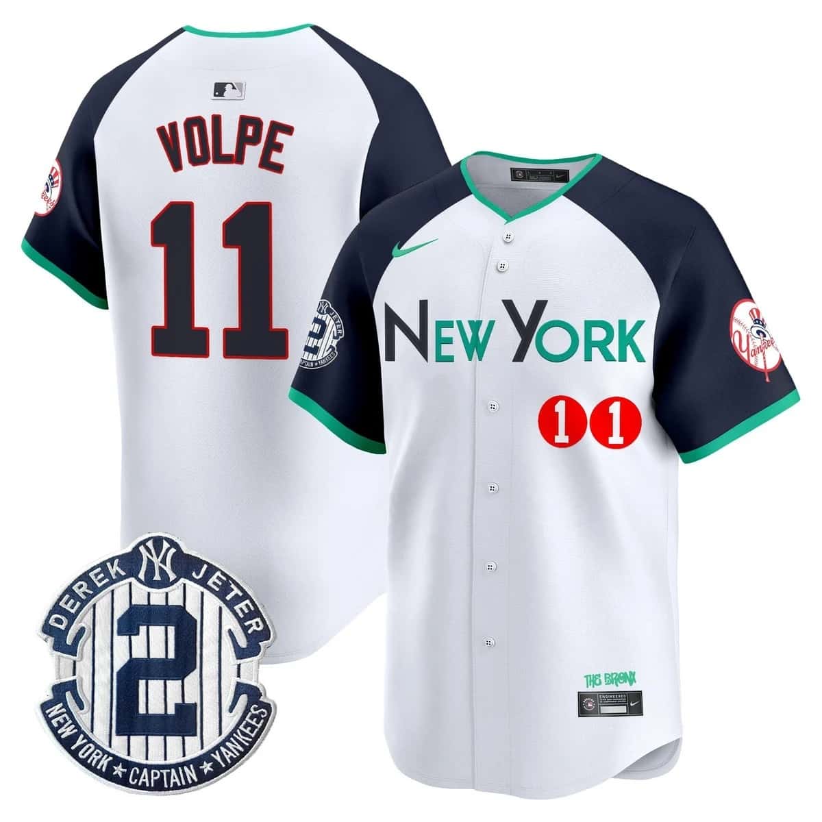 Personalized Men’s New York Yankees City Connect Premier Limited Jersey All Stitched Anthony Volpe #11
