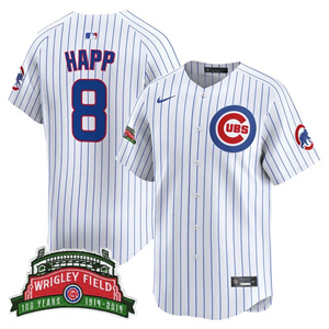 Personalized Men’s Chicago Cubs Wrigley Field Style Premier Limited Jersey All Stitched Ian Happ #8