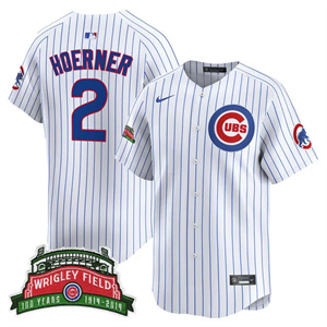 Personalized Men’s Chicago Cubs Wrigley Field Style Premier Limited Jersey All Stitched Nico Hoerner #2