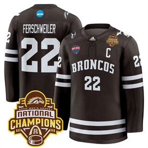 Personalized Western Michigan Broncos #22 Pat Ferschweiler 2025 National Champions Patch Premium Jersey All Stitched