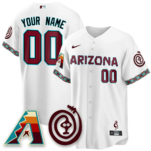 Personalized Custom Men’s Arizona Diamondbacks City Connect Concept Jersey V2 All Stitched White