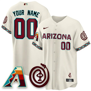 Personalized Custom Men’s Arizona Diamondbacks City Connect Concept Jersey V2 All Stitched Cream (1)