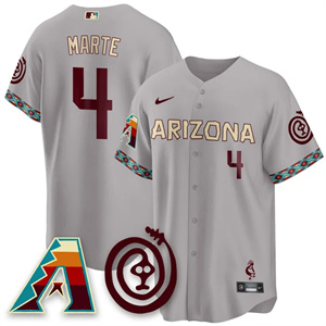 Personalized Men’s Arizona Diamondbacks City Connect Concept Jersey V2 All Stitched Ketel Marte #4