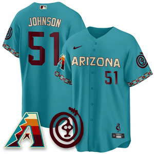 Personalized Men’s Arizona Diamondbacks City Connect Concept Jersey V2 All Stitched Randy Johnson #51