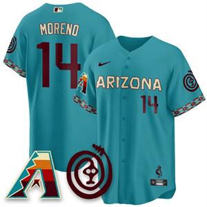 Personalized Men’s Arizona Diamondbacks City Connect Concept Jersey V2 All Stitched Gabriel Moreno #14