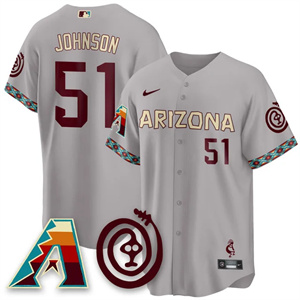 Personalized Men’s Arizona Diamondbacks City Connect Concept Jersey V2 All Stitched Randy Johnson #51