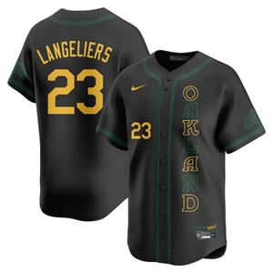 Personalized Men’s Oakland Athletics City Connect Concept Jersey All Stitched Shea Langeliers #23
