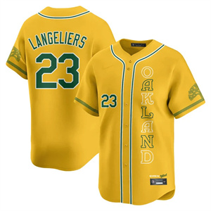 Personalized Men’s Oakland Athletics City Connect Concept Jersey All Stitched Shea Langeliers #23