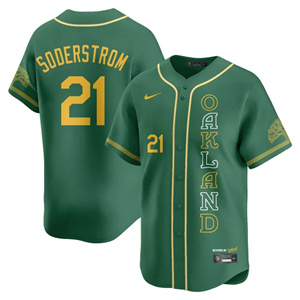 Personalized Men’s Oakland Athletics City Connect Concept Jersey All Stitched Tyler Soderstrom #21