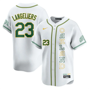 Personalized Men’s Oakland Athletics City Connect Concept Jersey All Stitched Shea Langeliers #23