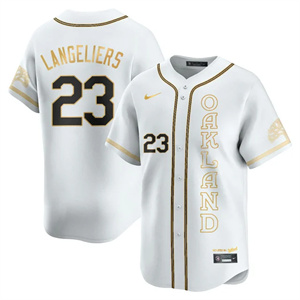 Personalized Men’s Oakland Athletics City Connect Concept Jersey All Stitched Shea Langeliers #23