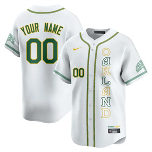 Personalized Custom NameGender Oakland Athletics City Connect Concept Jersey All Stitched White