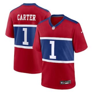Personalized Abdul Carter New York Giants First Round Pick Alternate Game Jersey Red