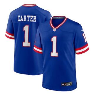 Personalized Abdul Carter New York Giants First Round Pick 2nd Alternate Game Jersey Royal