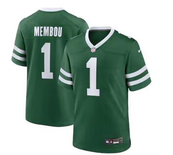 Personalized Armand Membou New York Jets 2025 NFL Draft First Round Pick Game Jersey Legacy
