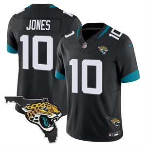 Personalized Men’s Jacksonville Jaguars Florida Patch Jersey All Stitched Mac Jones #10