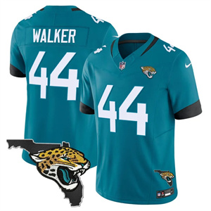 Personalized Men’s Jacksonville Jaguars Florida Patch Jersey All Stitched Travon Walker44