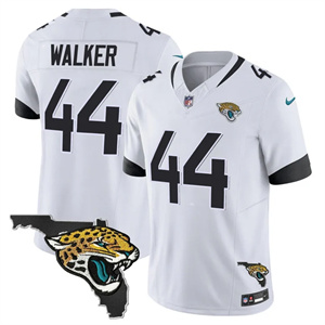 Personalized Men’s Jacksonville Jaguars Florida Patch Jersey All Stitched Travon Walker #44